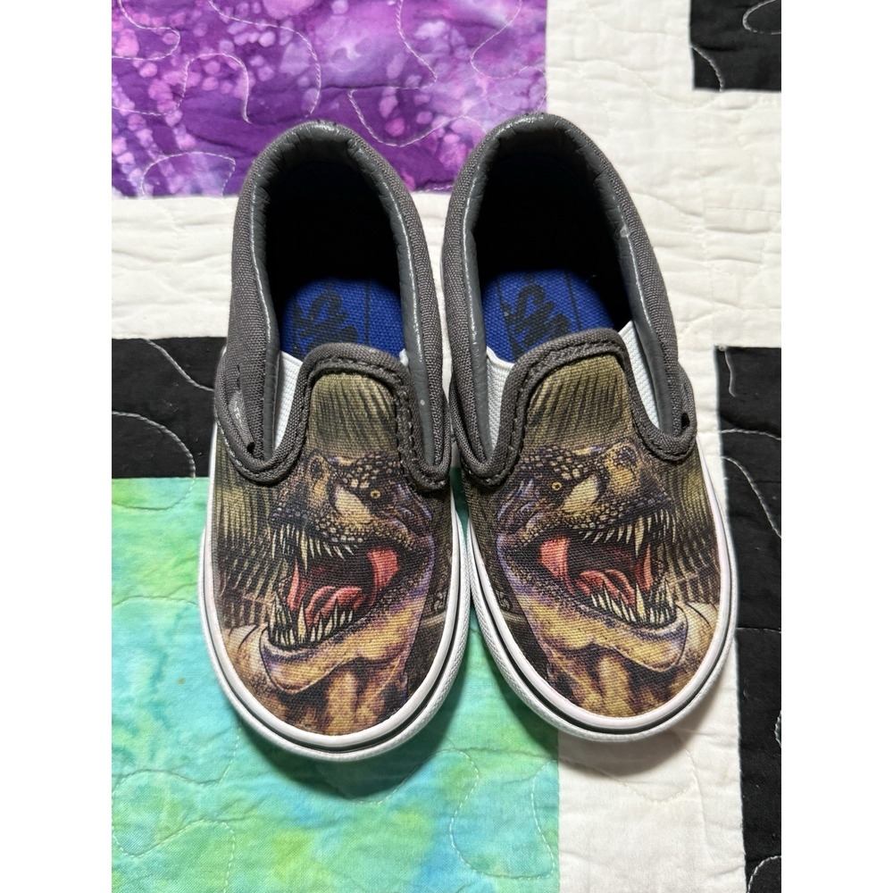 Vans Dinosaur T Rex Sneakers Toddler Size 5.5